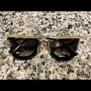Prada Sunglasses Black and Gold with Case, Box and Pamphlet Prada PR A51S 15N01T Sunglasses - US main image 4